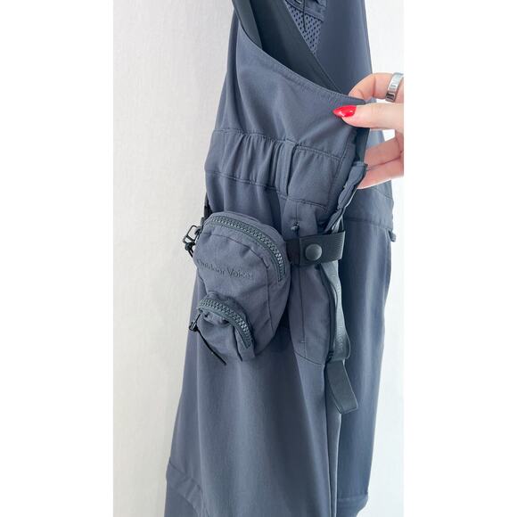 Outdoor Voices Rectrek Convertible Terrastretch Overalls XXL Anthracite Hiking - Picture 8 of 11